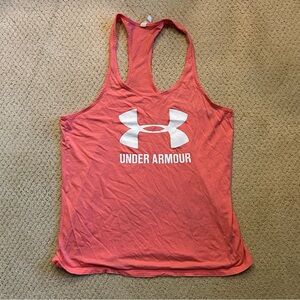 Under Armour Coral HeatGear Loose Fit Racerback Tank
